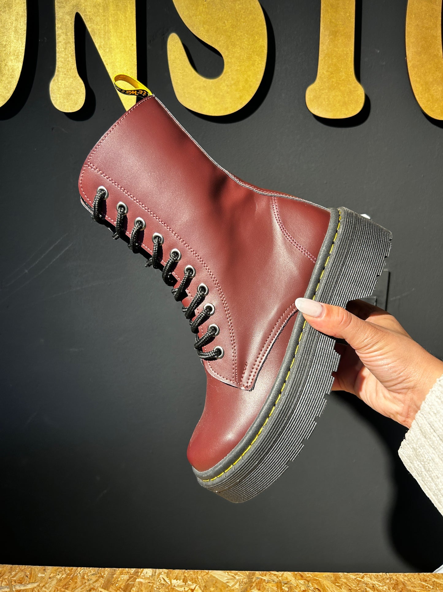 Botas Sam 10 Ojales plataforma 5cm