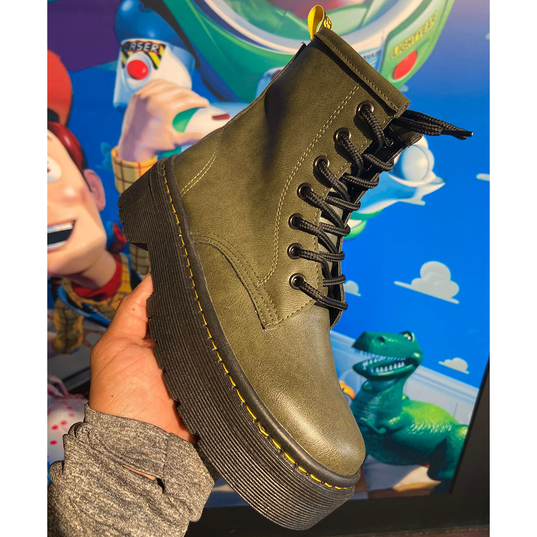 Botas Militar Plataforma 5cm