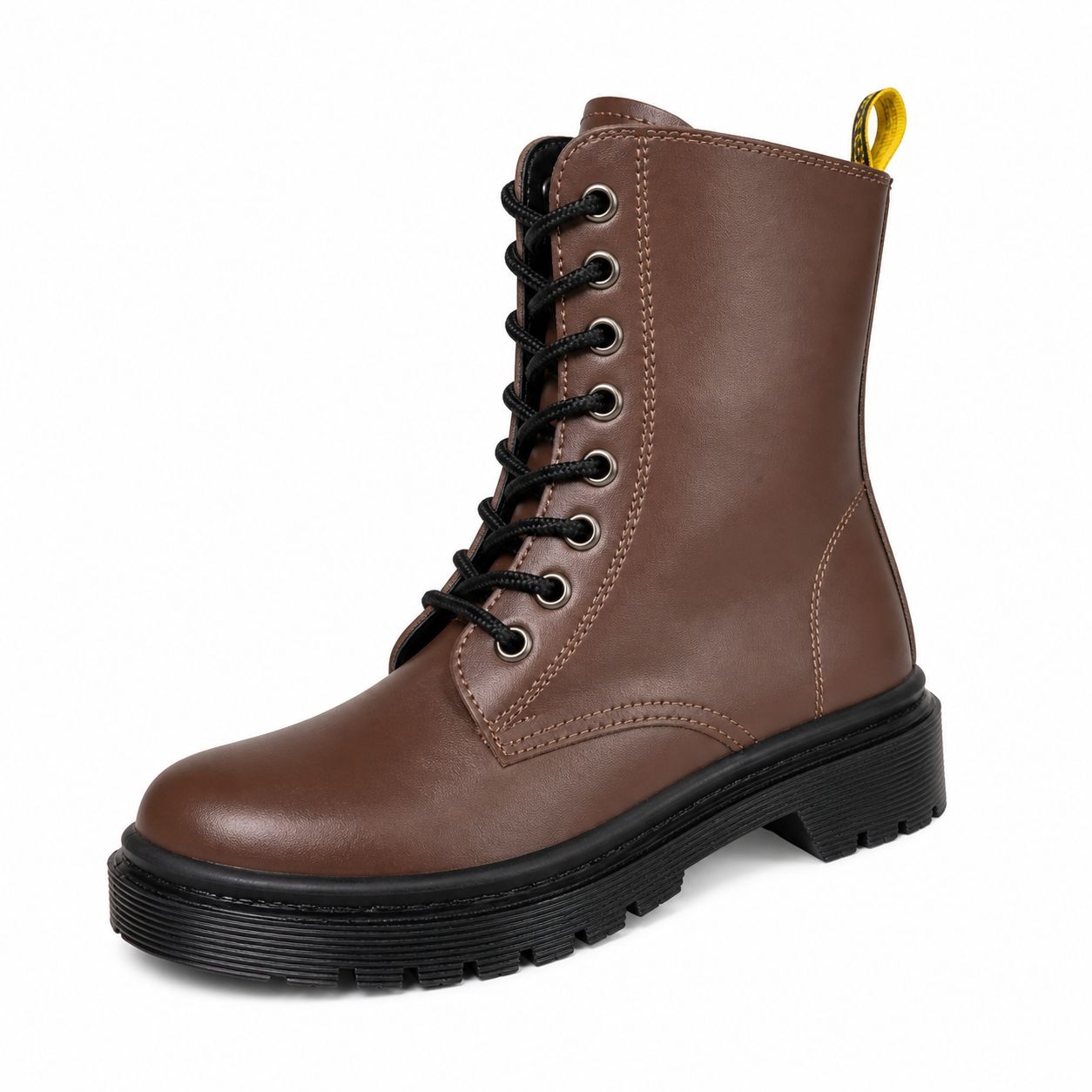 Botas Sam 8 Ojales pvc negra