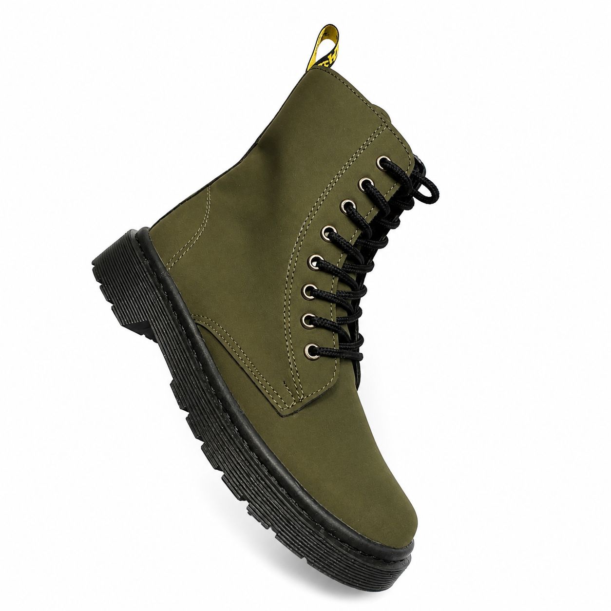 Botas Sam 8 Ojales pvc negra